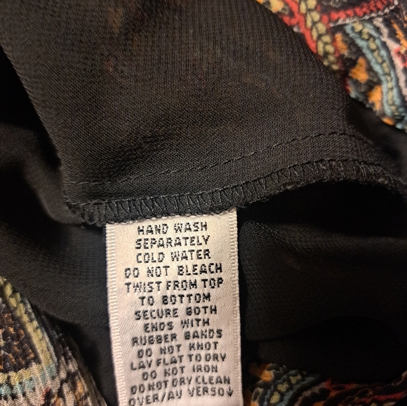 Dana Buchman Size 4 Paisley Maxi Skirt 100% Silk - Picture 3 of 9